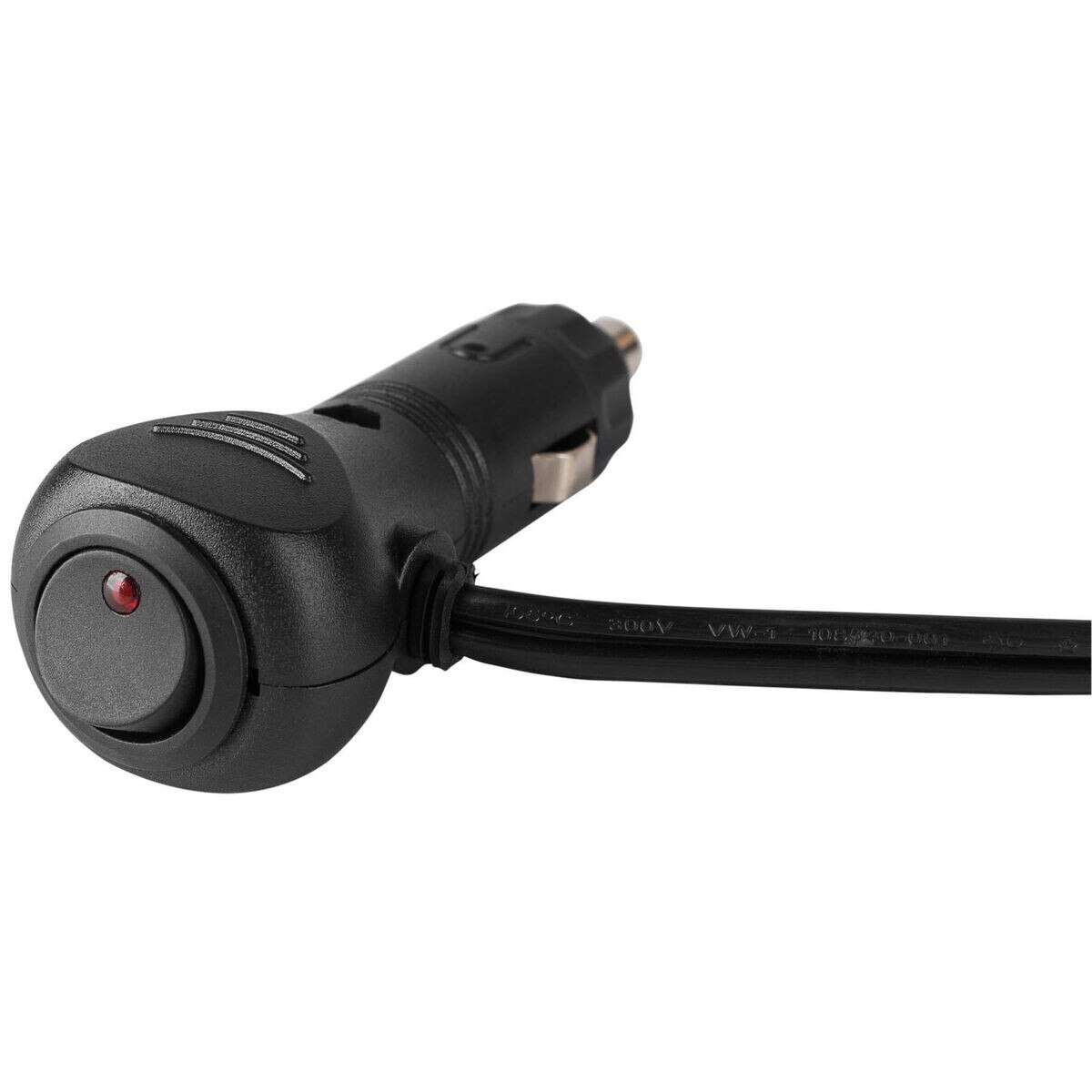 Cigarette Lighter 12V Accessory Outlet 18 AWG Extension with LED On/Off Switch 10 ft.